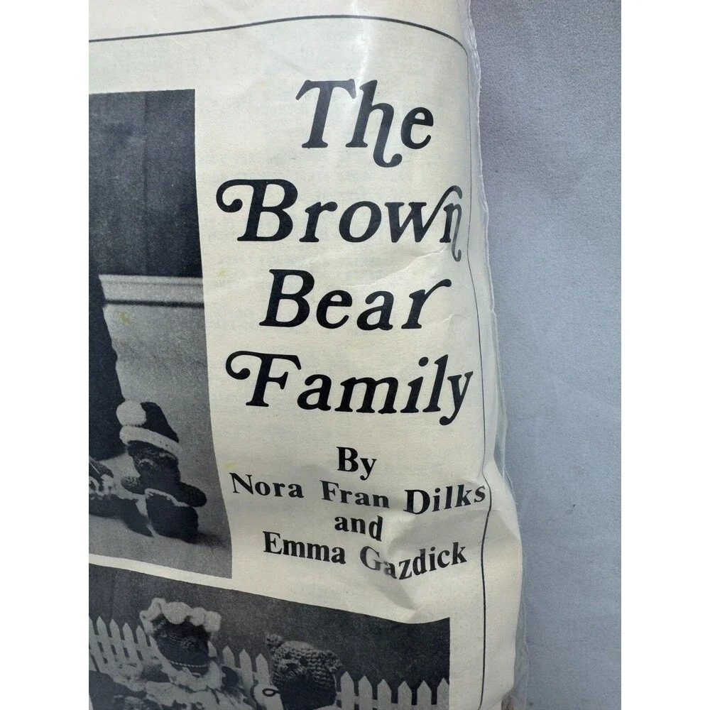 Brown Bear Family Nora Dilks Gazdick Crochet Pattern Kit Design Workshop Holiday